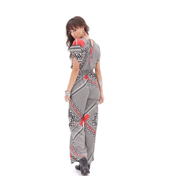Tribal Print Jumpsuit - Picture 3 of 3